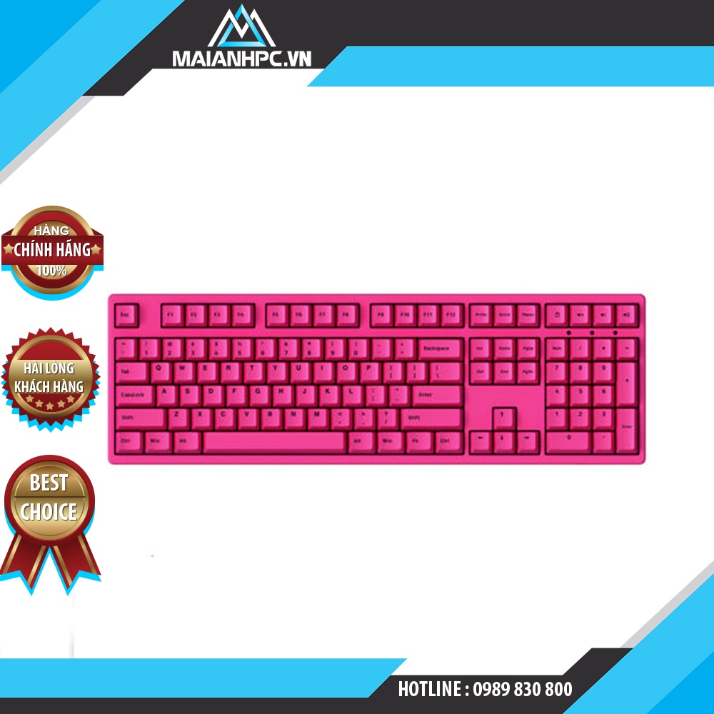 DEAL HOT - Bàn phím cơ AKKO 3108 DS Rose Red (Gateron switch) Hàng chính hãng (Bảo hành 12Th)