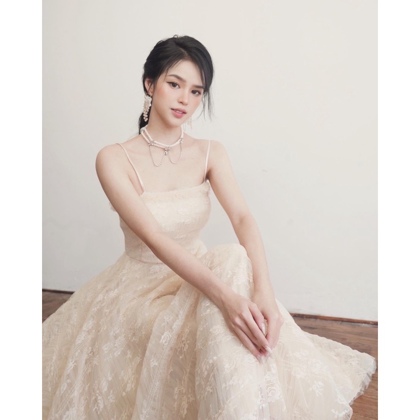 ĐẦM REN LƯỚI 3 LỚP CỰC QUÝ PHÁI UP SHOP HHP