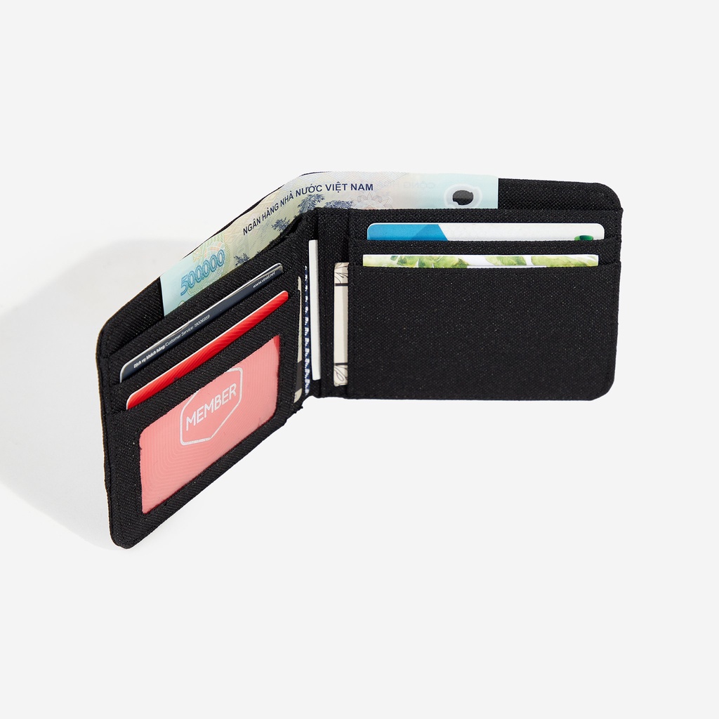 Ví Vải CaShi.Studio Unisex  Màu Đen