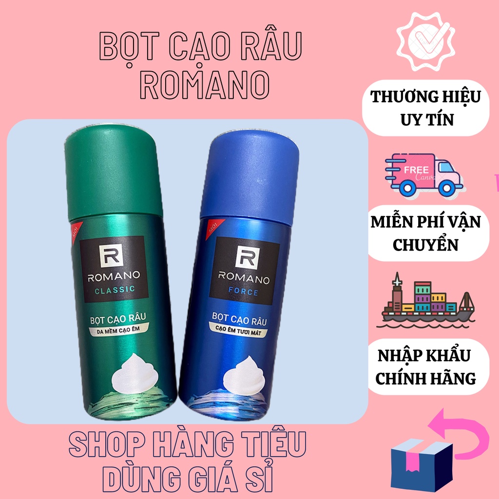 Bọt cạo râu Romano Classic - Force 175ml