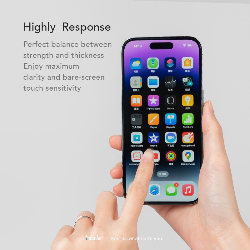 Kính cường lực full màn HODA CORNING cho Smart IPhone 15 ProMax,14 Promax ,14 Pro,13 Promax /12 Promax kèm khung trợ dán