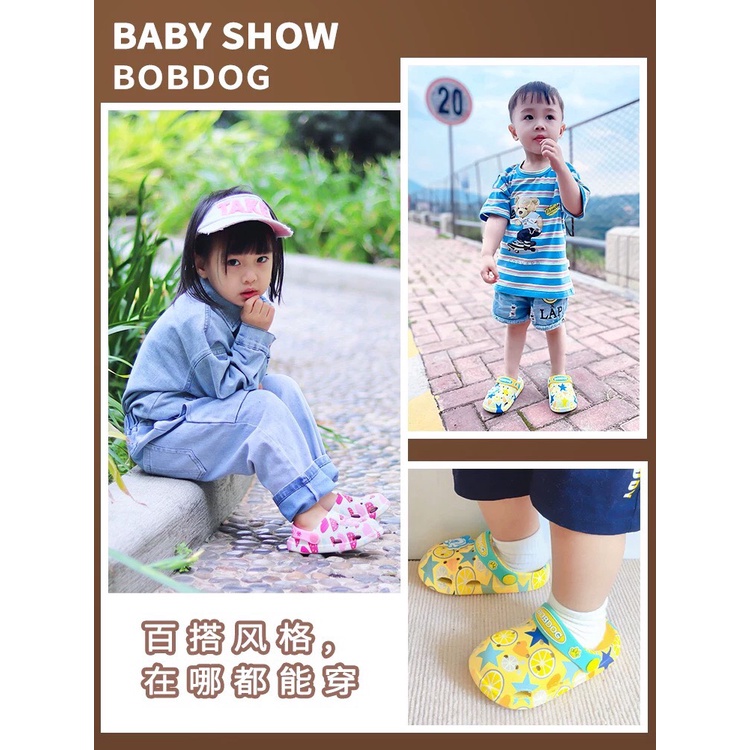 Dép sục crocs, dép cho bé siêu nhẹ, siêu mềm, êm, chống trơn trượt Bobdog – CQ01