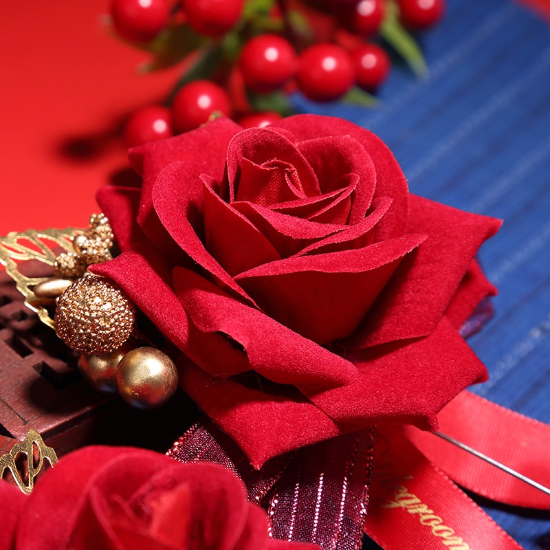 Ghim Cài Áo Cardigan Phù Dâu / Phù Dâu / Phù Dâu / Gia Đình Phong Cách Trung Hoa Phù Dâu / Cha Mẹ