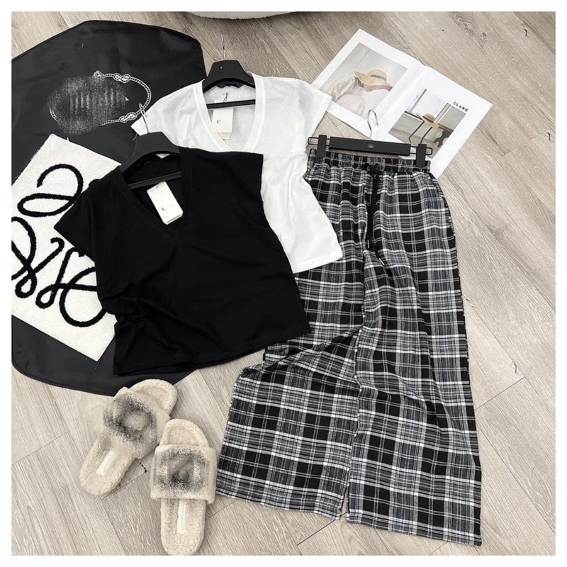 SET ÁO PULL QUẦN CARO