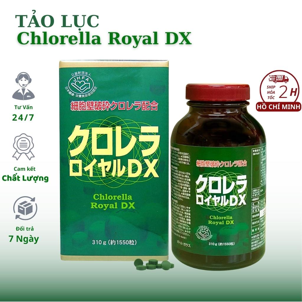 Viên uống Tảo Lục Chlorella Royal DX 1550 viên Nhật Bản, Viên uồng hỗ trợ sức khỏe, hỗ trợ làm đẹp