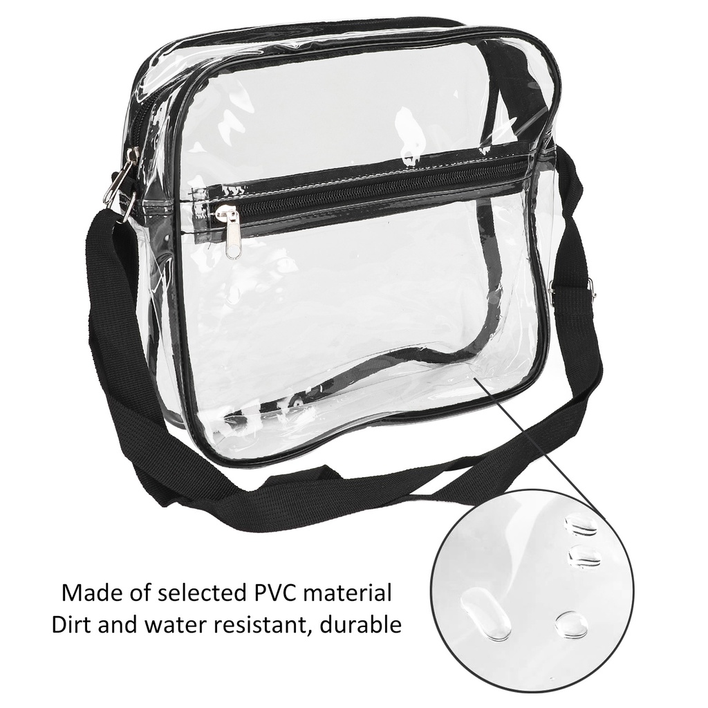 Có thể bán buôn Túi đeo vai Messenger trong suốt tote Ví có dây kéo để đi du lịch ngoài trời Vermont055 Hàng giao ngay
