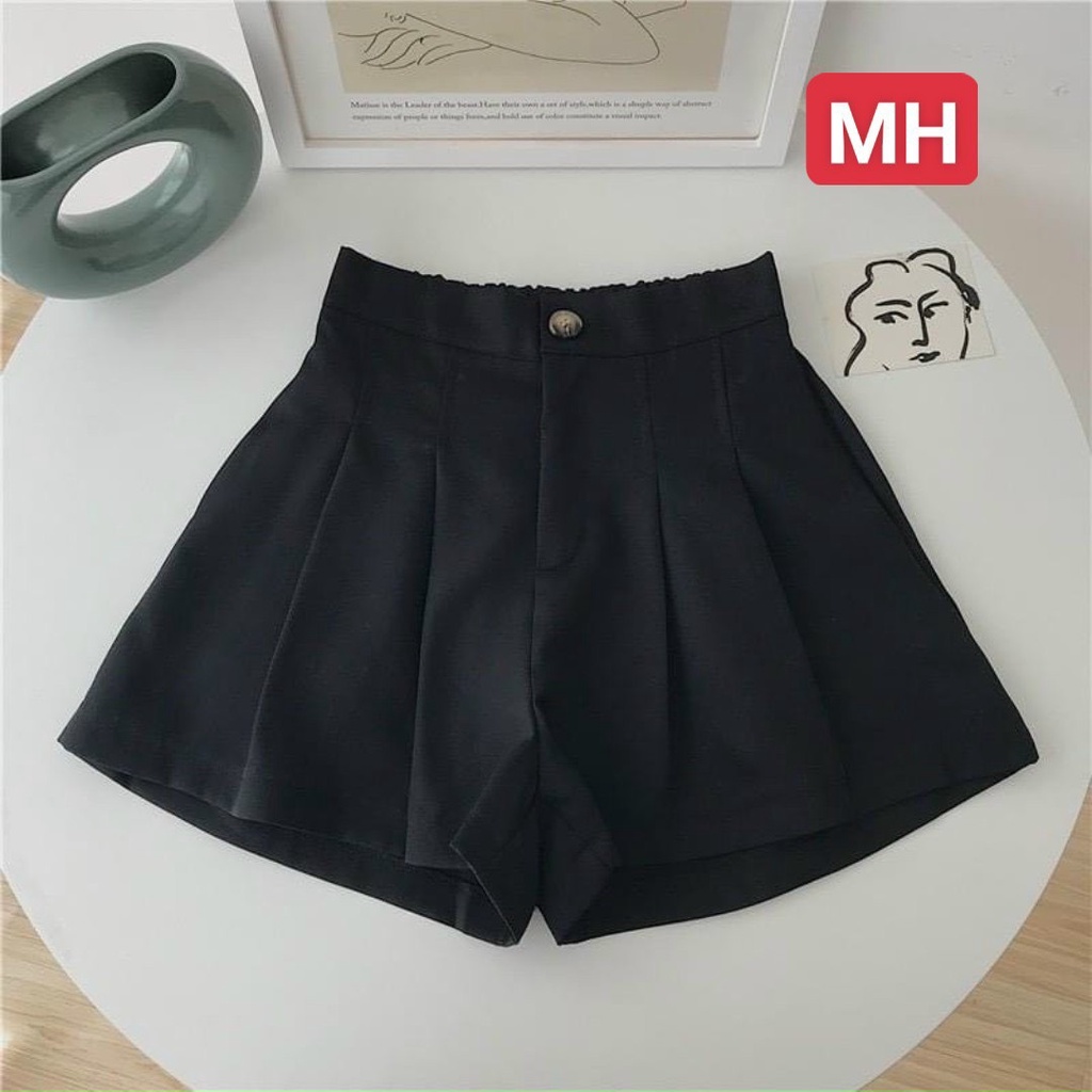 Quần short đùi nữ lật lai chất tuyết mưa dày dặn lên from chuẩn đẹp hàng loại 1 | BigBuy360 - bigbuy360.vn