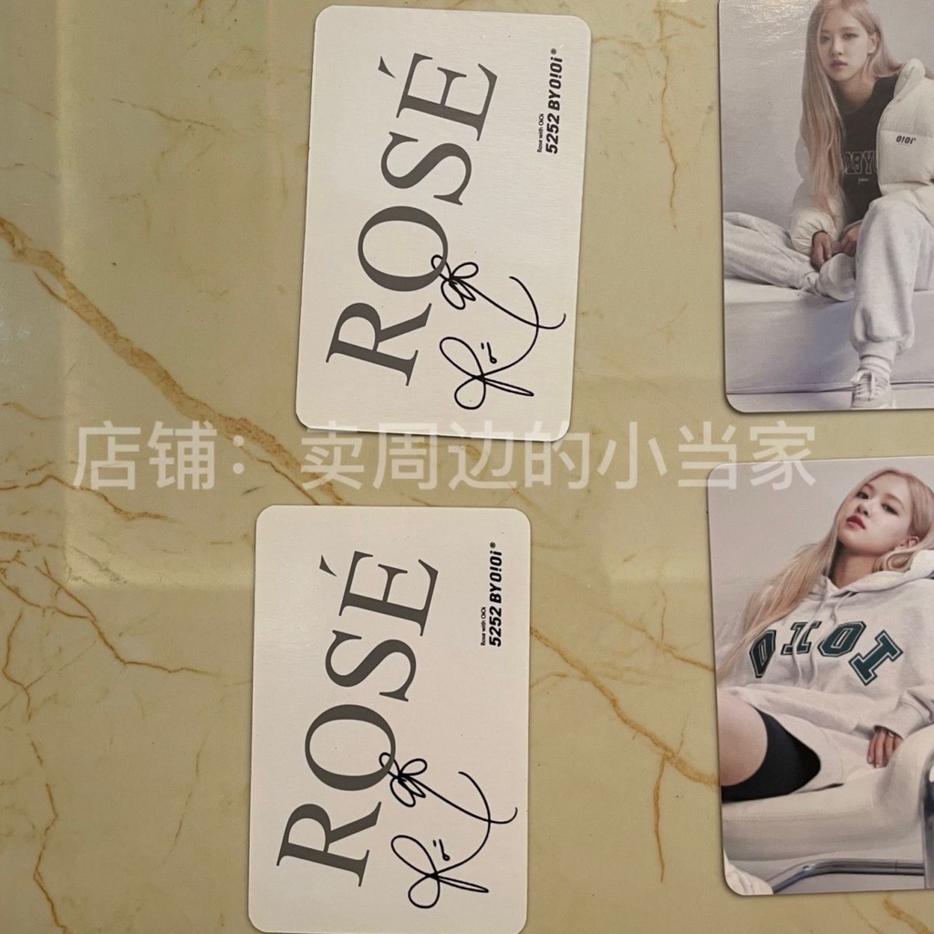 Bộ Thẻ Hình blackpink rose solo Phong Cách Cùng Một Phong Cách Park Chae Young Card Olioi Hold Face Thịnh Hành Hoa Hồng