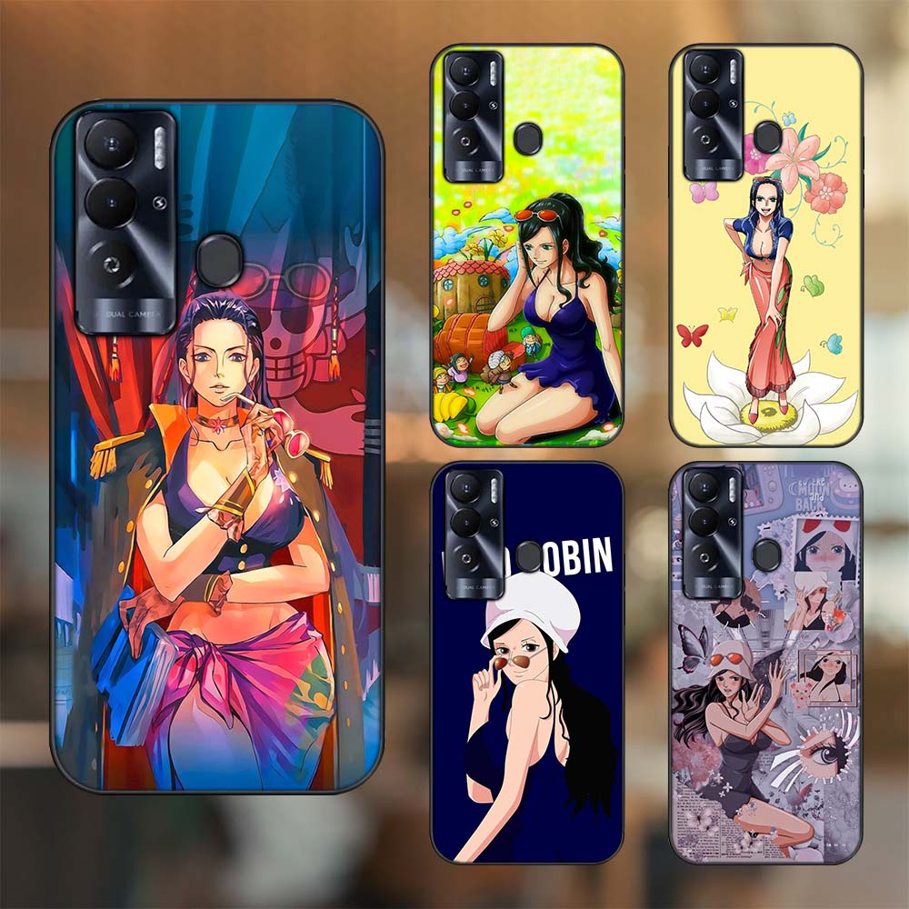 Ốp lưng Vivo V25E viền đen in hình Nico Robin One Piece Đảo Hải Tặc