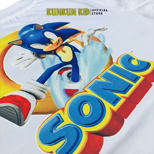 Đồ bộ bé trai cotton hình Sonic Kunkun Kid CT0002-Quần áo trẻ em size đại từ 16-60kg