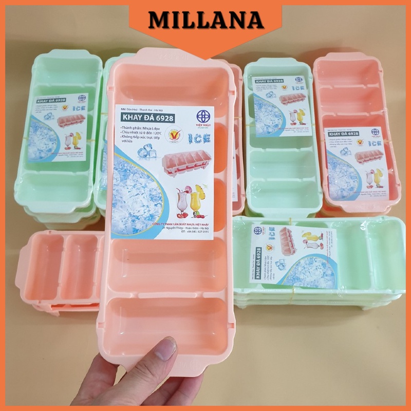 Vỉ Làm Đá 5 Viên Lớn Nhựa Dẻo Việt Nhật (6928 ) MILLANA SHOP K234