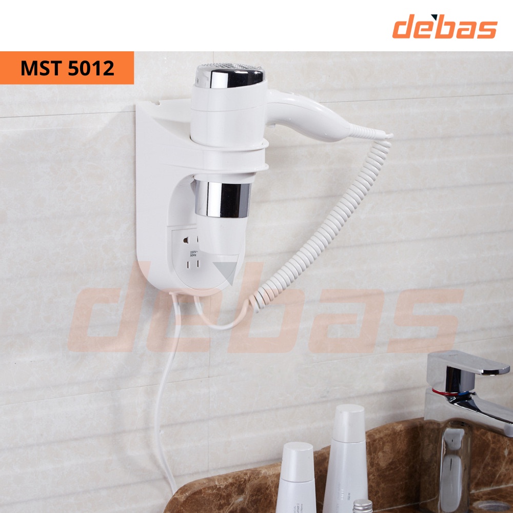 Máy sấy tóc có ổ cắm gắn tường cao cấp phòng tắm dùng trong khách sạn Debas MST5012 MST5018 MST5019