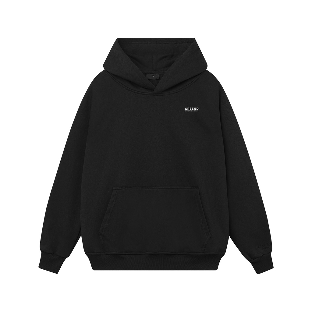 Áo khoác hoodie nam nữ GREEND Unisex Nỉ Bông Basic Local Brand Form rộng HD05