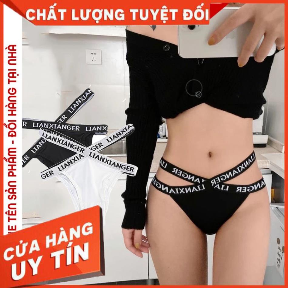 Quần lót nữ thun lạnh thể thao dây sườn đan chéo, quần chip nữ cho người tập gym, yoga Havana FLQ110