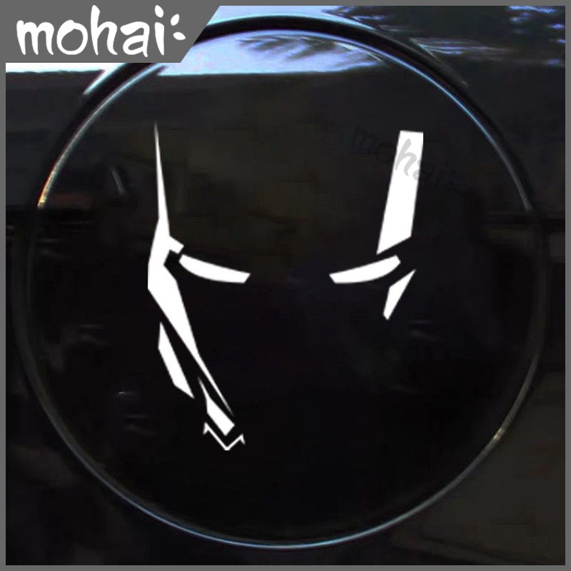 Iron Man Miếng Dán Trang Trí Kính Chắn Gió Xe Hơi Hình Phản Quang Thời Trang
