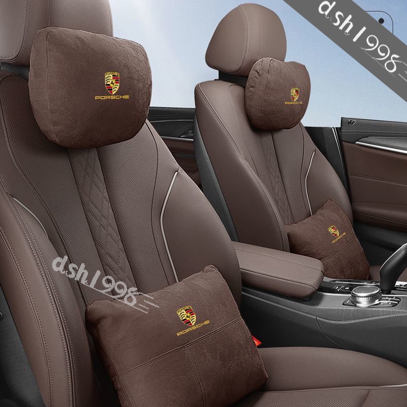 Porsche Gối Tựa Đầu Xe Hơi Bằng Da Lộn Cho Panamera Macan New Cayenne Taycan 917 718 911 GT3 RWB | BigBuy360 - bigbuy360.vn