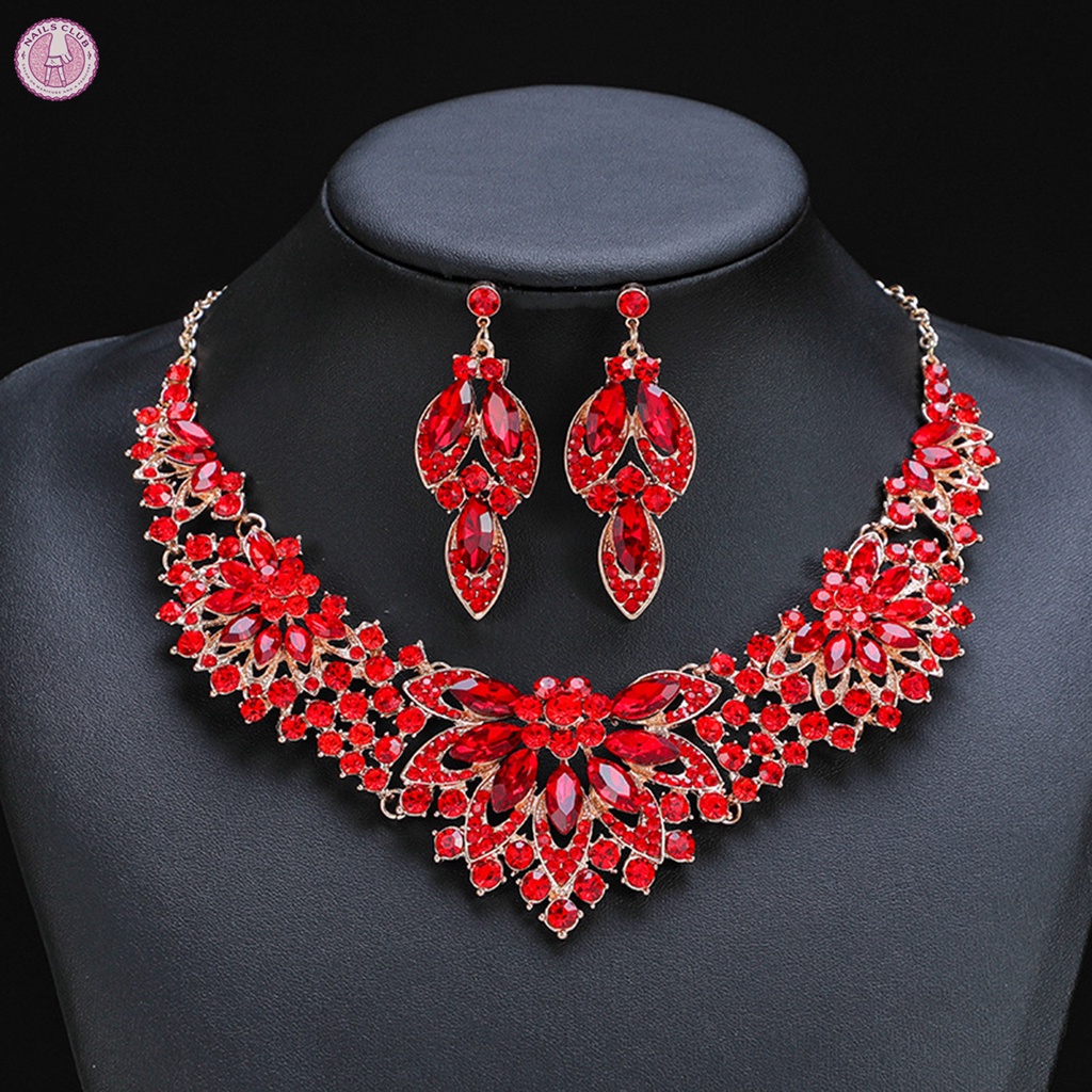 Bộ Trang Sức Hoa Lá Bằng Hợp Kim Cao Cấp Thoải Mái Cho Mẹ Và Bé