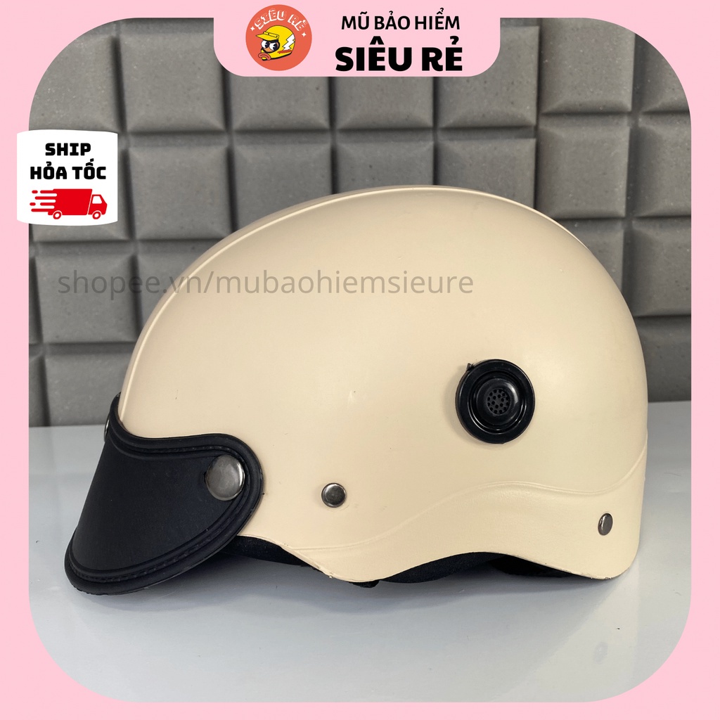 Mũ bảo hiểm nửa đầu chính hãng siêu rẻ có thông gió , nón bảo hiểm đa dạng màu sắc sơn nhám bền màu phù hợp mọi lứa tuổi