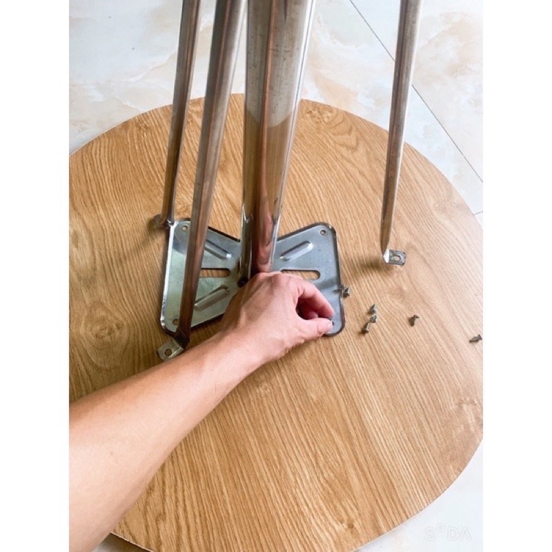 Chân Bàn Inox Cafe.Mặt Tròn 30.Bàn Đám Cưới Trang Trí