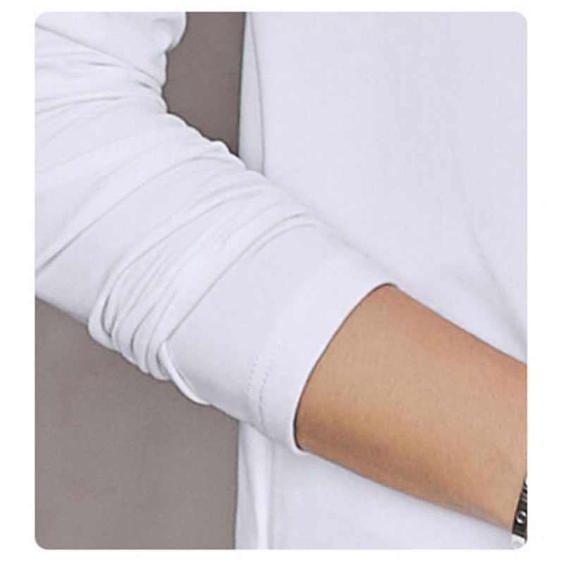 Áo Thun Dài Tay Cổ Tròn Dáng Ôm Trẻ Trung Giản Dị Dành Cho Nam