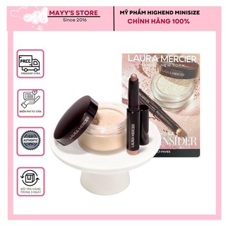 Set Phấn Phủ và Nhũ Mắt LAURA MERCIER Gift Sephora Beauty Insider