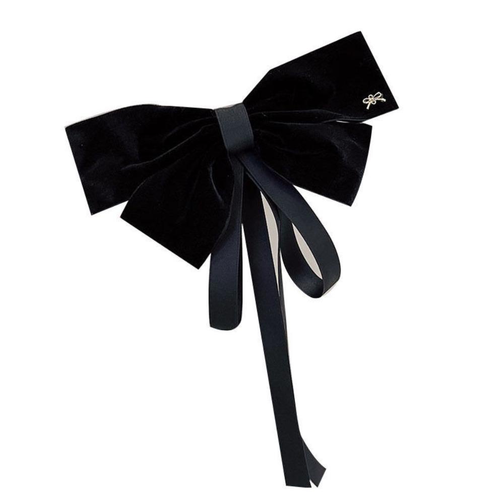 Kẹp Tóc Hình Nơ Bằng Nhung Thời Trang Dành Cho Nữ