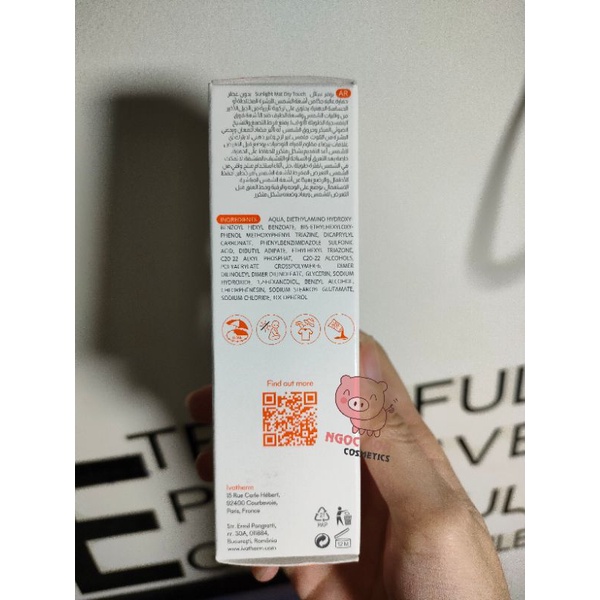 Kem Chống Nắng Ivatherm Sunlight Dry - Touch SPF 50+