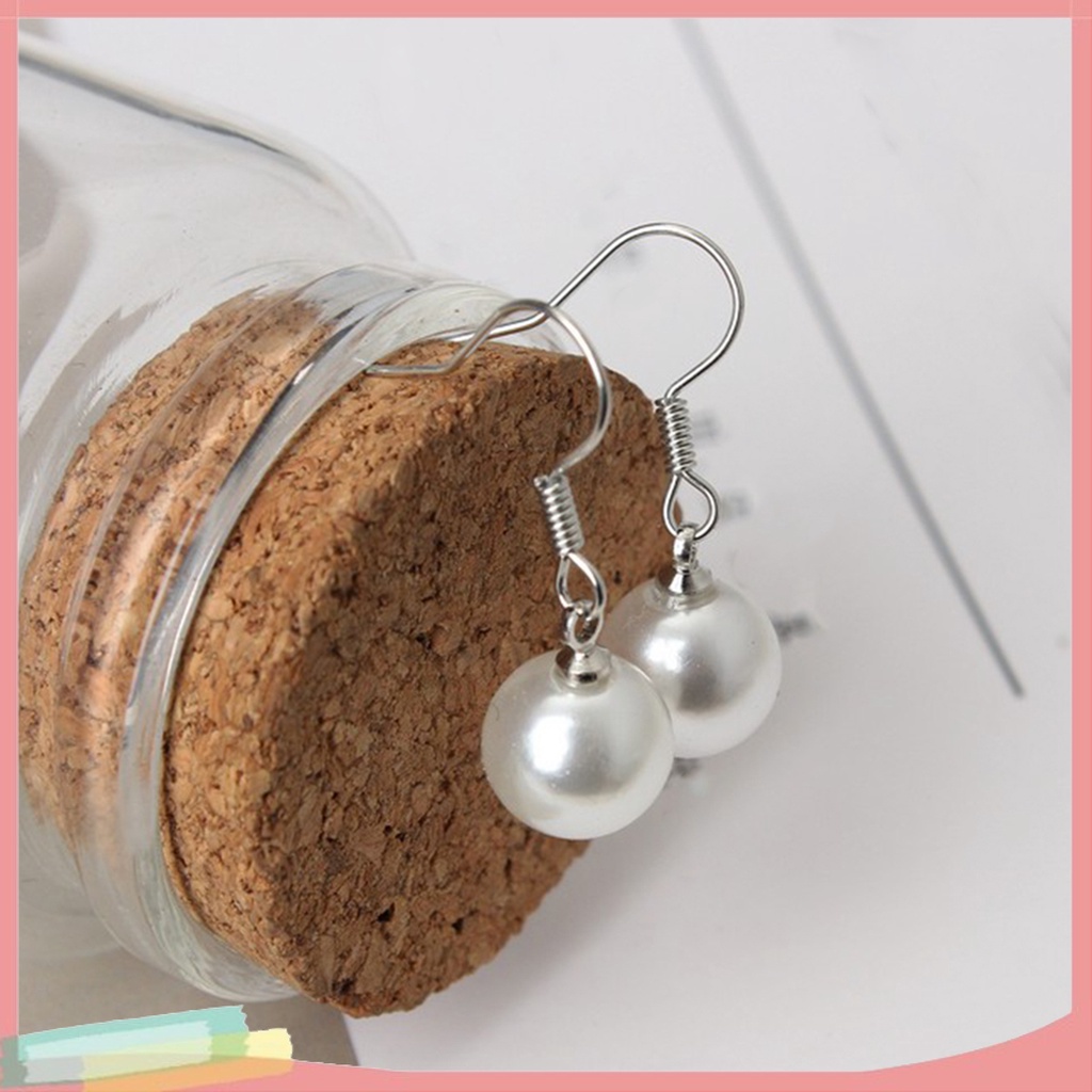 1 đôi khuyên tai đính ngọc trai giả thời trang cho nữ