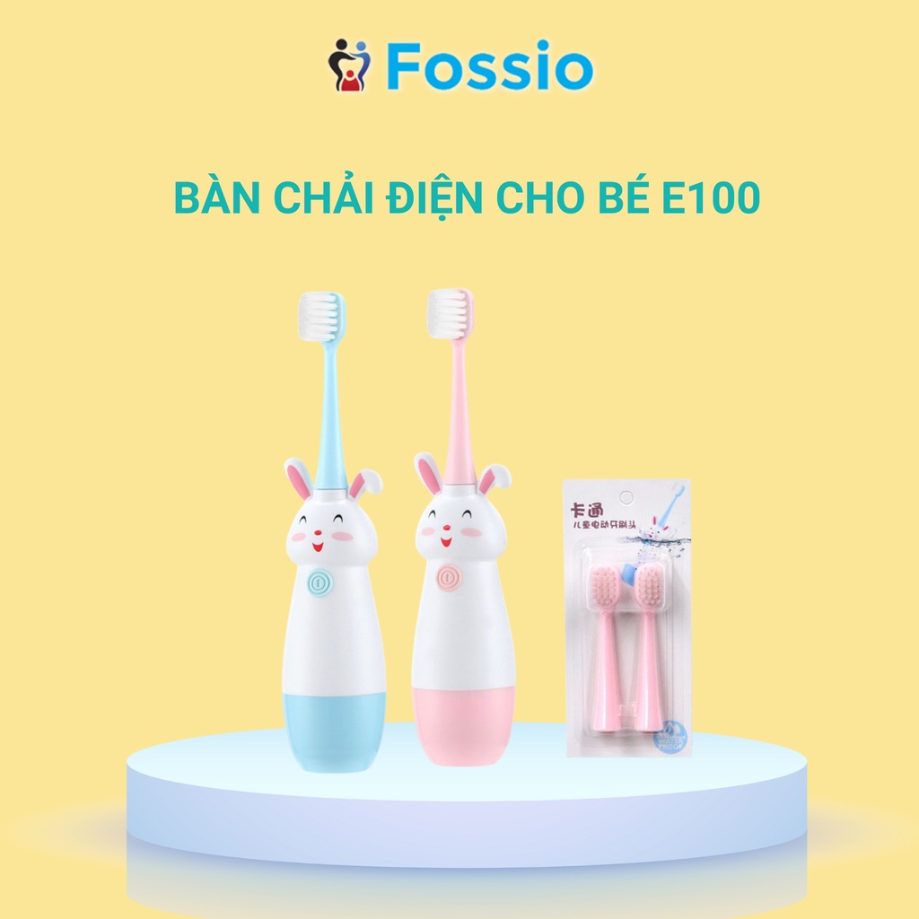 Bàn chải đánh răng điện cho bé FOSSSIO E100, máy đánh răng tốt dành cho bé