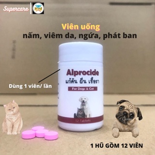 Hình ảnh Viên Uống Da mẩnn đỏ,Di ứng, Viêmm Da, Nấm Da Chó Mèo ALPROCIDE (hàng Thái Lan) chính hãng