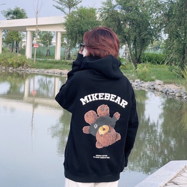 💖FREE SHIP💖Áo Hoodie Gấu Mike bear nỉ bông dày mịn, mũ 2 lớp, có túi, áo nỉ nam nữ dáng unisex - Uyên Linh Store | BigBuy360 - bigbuy360.vn