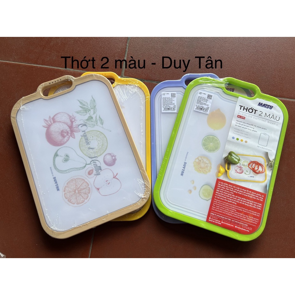 Thớt 2 màu nhựa Matsu Duy Tân cao cấp, tiện dụng , sạch sẽ, bền, đẹp, có 2 Size lựa chọn