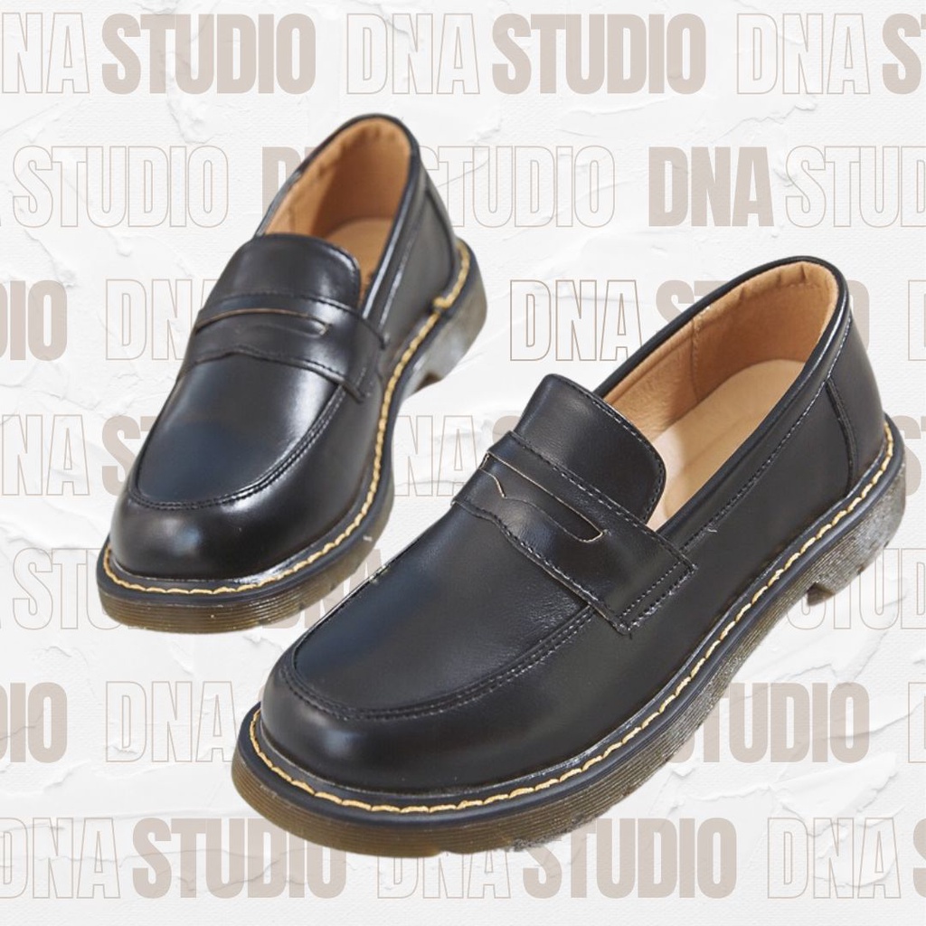 Giày lười loafer phong cách Harajuku nữ sinh Nhật Bản