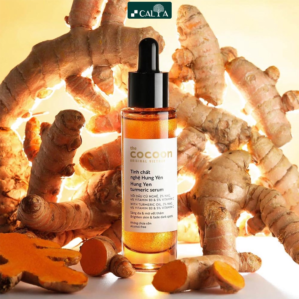 Serum Cocoon Tinh Chất Nghệ Hưng Yên Sáng Da, Mờ Thâm, Chống Lão Hóa - Cocoon Hung Yen Turmeric Serum 30ml