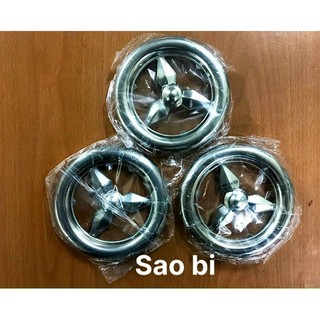 Vòng mẹc sao bi trang trí hàng rào, cổng phi 100-120 (mm) inox 304 (Vòng inox trang trí sao bi)