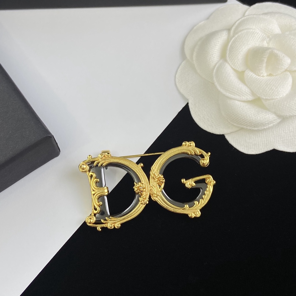 Trâm Cài Áo Hình Chữ Cái Bằng Đồng Thau Phong Cách Retro