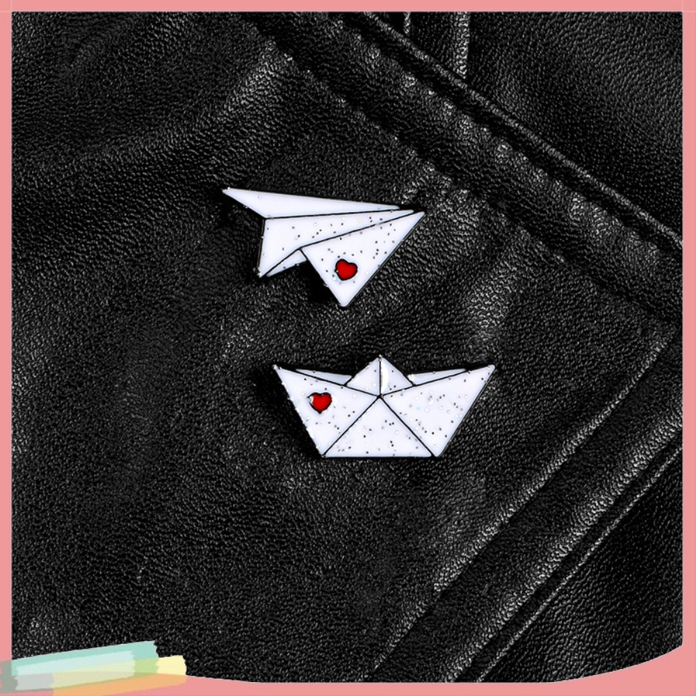 Ghim Cài Áo Hình Máy Bay Giấy Độc Đáo Thời Trang Cho Nam Nữ