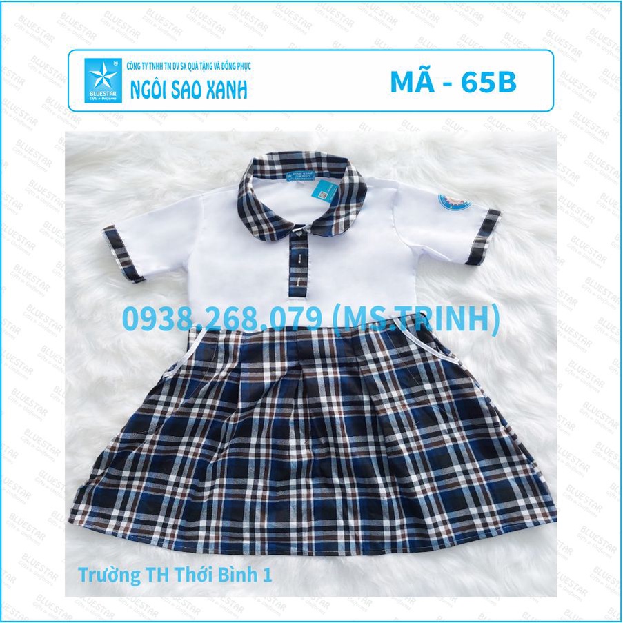 Áo đầm đồng phục - tiểu học Thới Bình 1