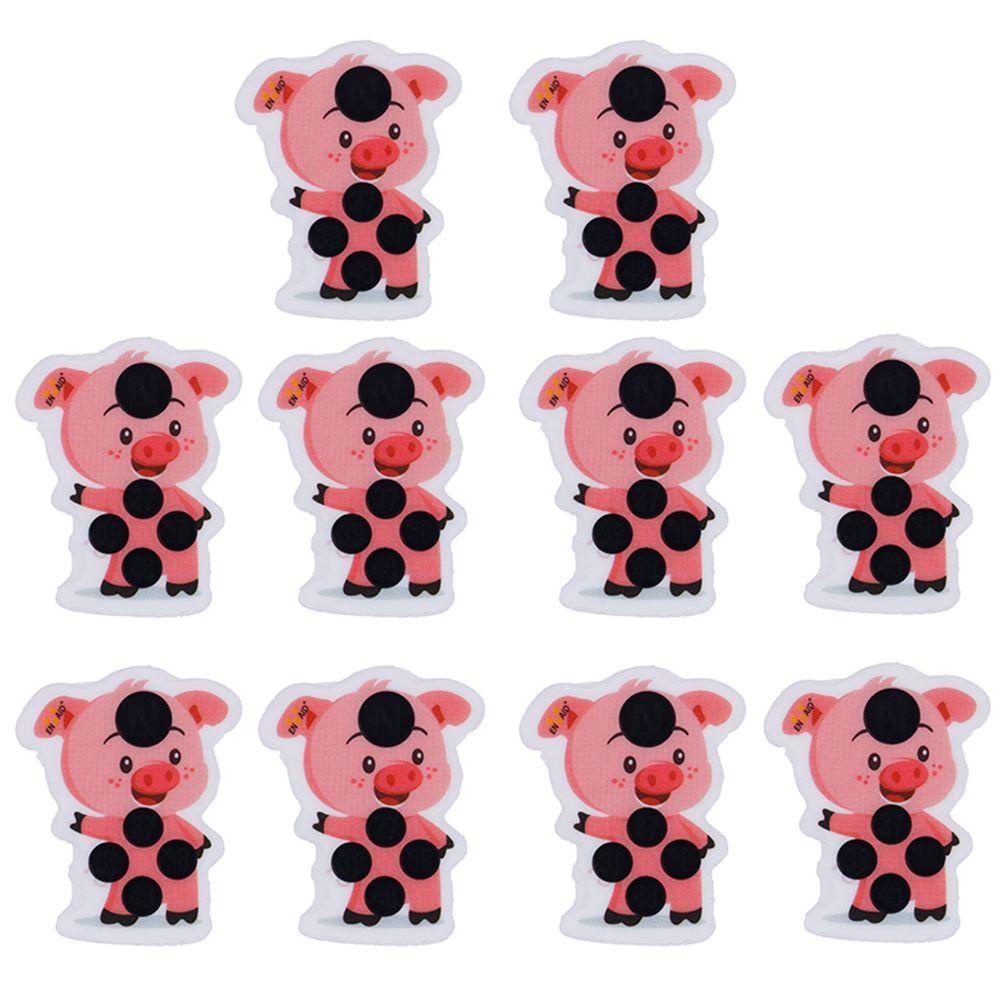 JARRED Bộ 10 Miếng Dán Nhiệt Kế Kiểu Hoạt Hình Dễ Thương Cho Bé