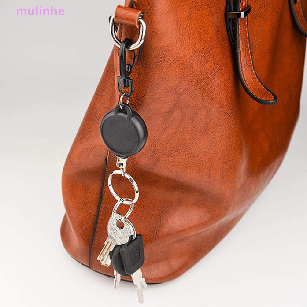 Dây Móc Chìa Khóa Bằng Kim Loại 65cm Có Thể Thu Gọn Tiện Dụng