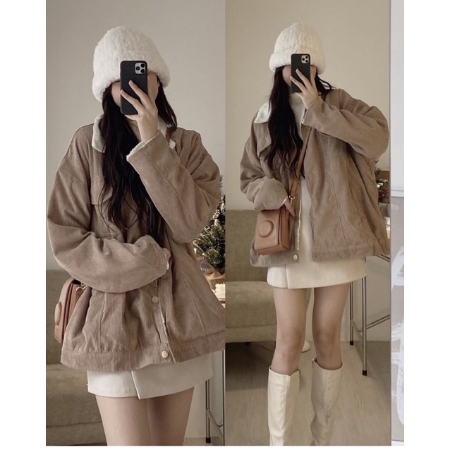 ÁO KHOÁC NHUNG TĂM LÓT LÔNG AKNTLL