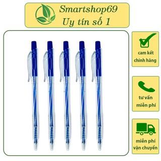 Bút bi mực xanh Ánh Sáng nét 0.7mm, bút viết nét đều, mực đẹp