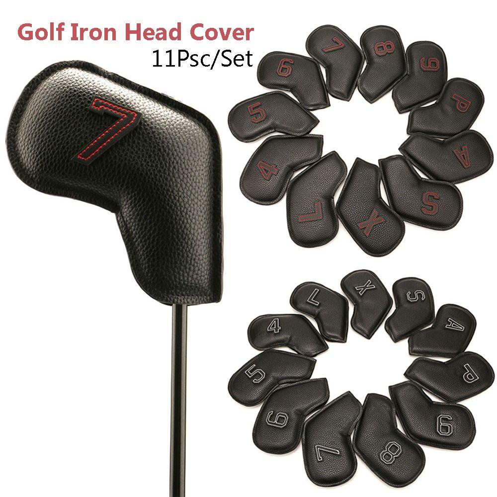 Set 11 Vỏ Bọc Gậy Đánh Golf Bằng Da PU Hai Mặt