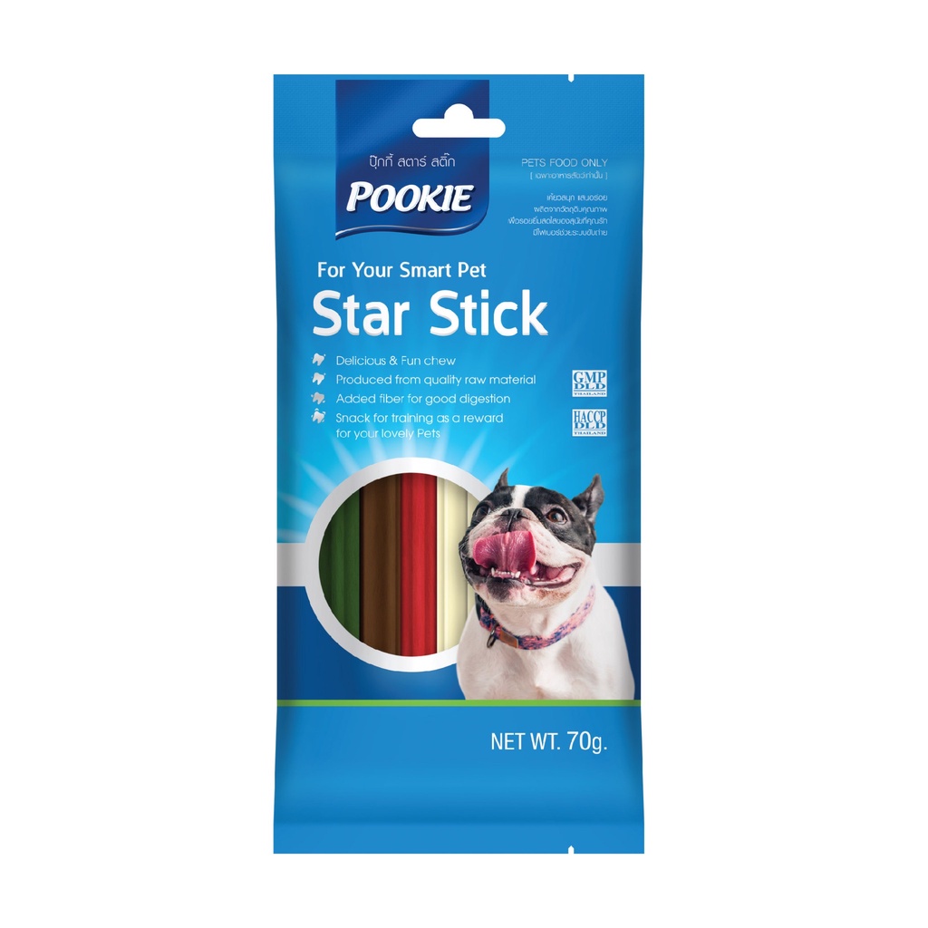 Pookie Star Stick 70g 06 Vị 🐶 FREE SHIP 🐶 Snack Que Gặm Vệ Sinh Răng Miệng Cho Chó Mèo