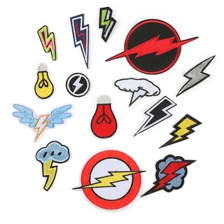 Sticker Ủi Thêu Hình Bóng Đèn Hoạt Hình Dễ Thương