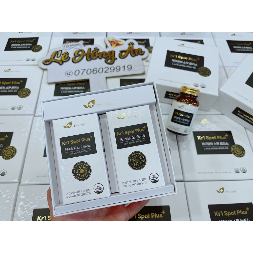 Viên uống trắng da KR1 SPOT PLUS+ HWA SERA HÀN QUỐC - Hộp 60 Viên
