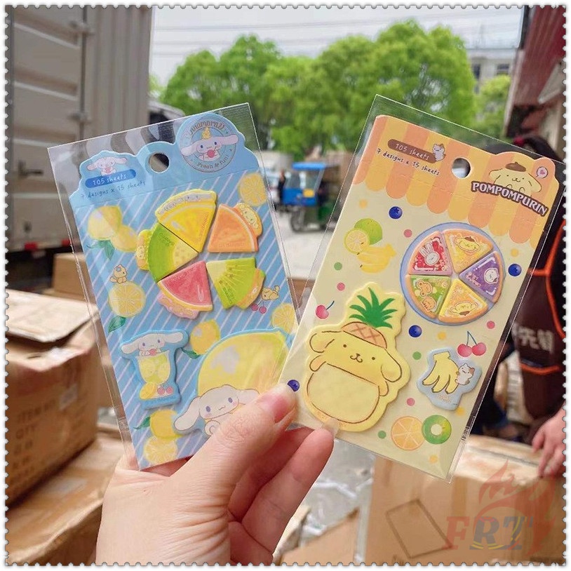 SANRIO ❣️Set 105 Tấm Giấy Ghi Chú Họa Tiết Hello kitty / my melody / cinnamoroll / Pompom❣️Miếng Dán Ghi Nhớ Họa Tiết Hoạt Hình Dễ Thương