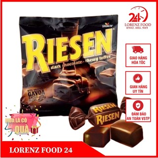 Kẹo sô cô la đen nhân mềm chewy toffee hiệu riesen - kẹo socola đức riesen storck 231g/105g - kẹo socola riesen đức