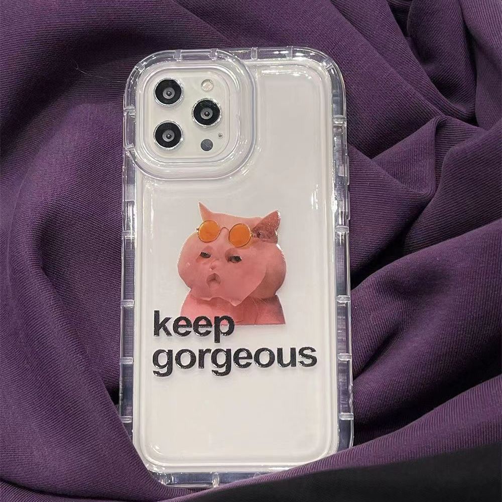 Ốp Điện Thoại TPU Mềm Trong Suốt Chống Sốc Dễ Thương Cho IPhone 14 Pro Max 13 12 11 Pro 7 8 6 6S Plus XS Max X XR