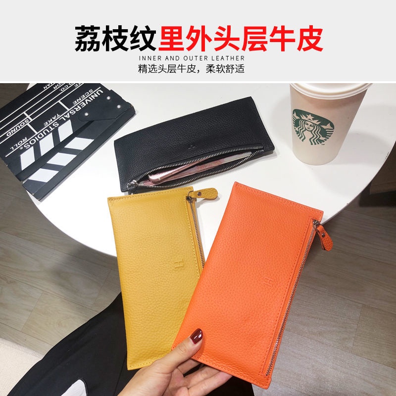 Ví Da Siêu Mỏng Dáng Dài Thiết Kế Đơn Giản Thời Trang Mùa Hè Cho Nữ